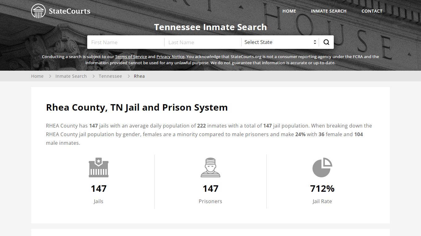 Rhea County, TN Inmate Search - StateCourts